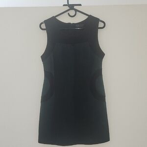 Piazza Italia Black and Green Sleeveless Dress